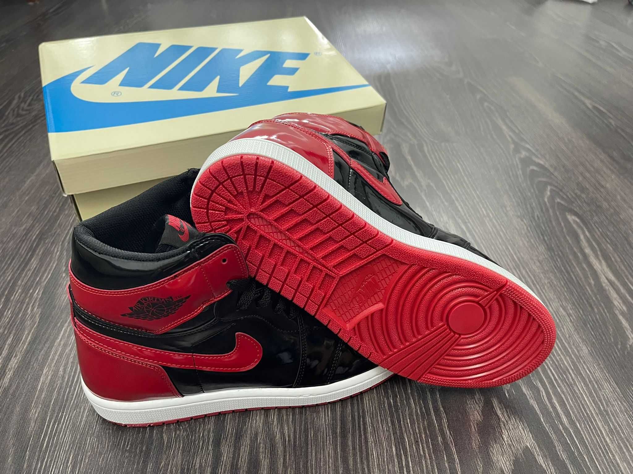 Nike Air Jordan 1 Patent Bred ( Verificare La Livrare}