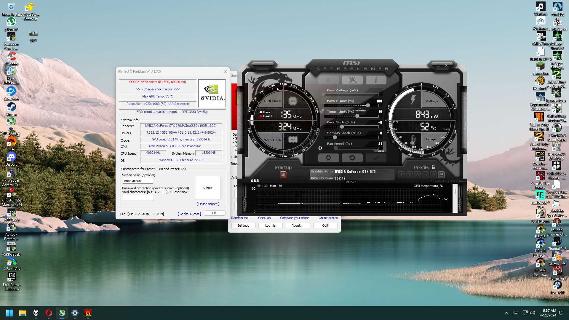 Vand MSI GTX 970 4GD5T