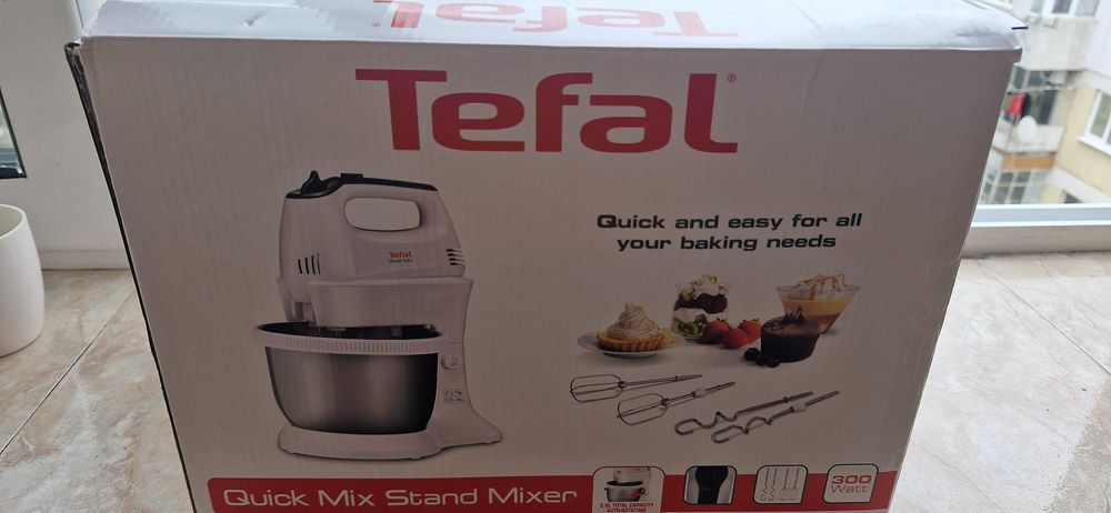 Ръчен миксер Tefal Quick Mix HT312138, 300W, 5 скорости