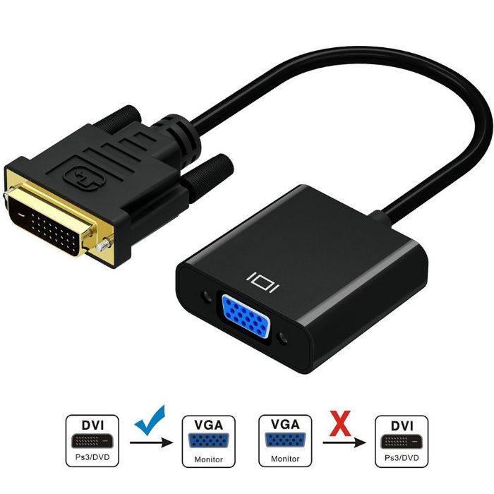 Конвертер DVI-VGA HDMI-VGA + audio + power, VGA-HDMI