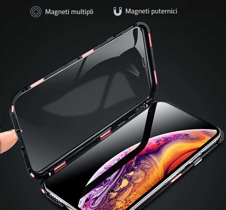 Husa Samsung Galaxy S22 Ultra Magnetic 360 (fata+spate sticla)