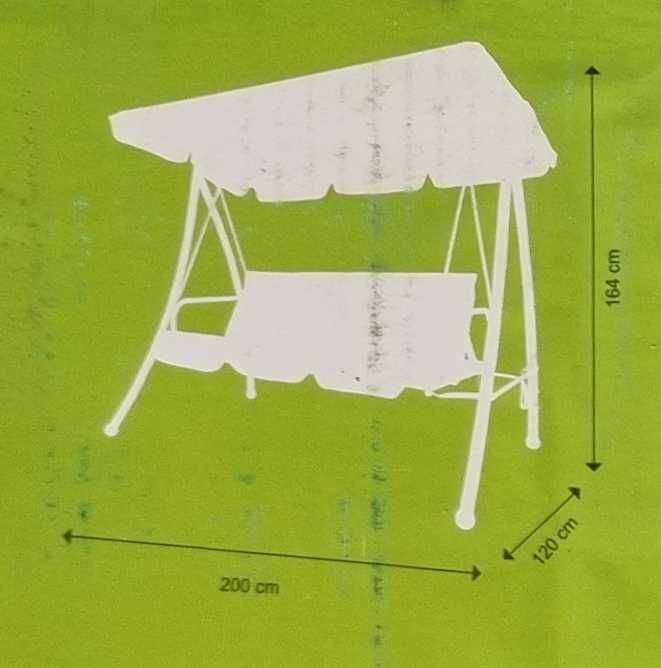 Balansoar mare din Otel, solid, cu functie de pat