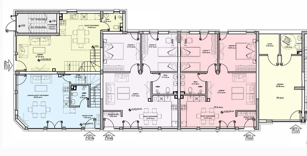 Продава се Тристаен апартамент в с. Кладница, Област Перник - 90 кв.м за 2019 €/кв.м - Снимка #1