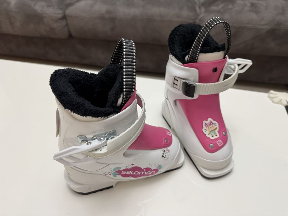 Vand clapari Salomon T1 Alb Roz - marime 15/16 (25-26) 208mm