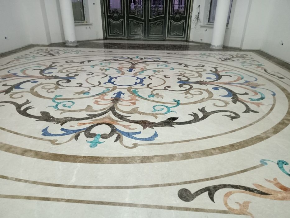 Полировка мрамора.