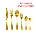 NOU! Tacamuri Aurii pentru Evenimente Nunti - Furculite Aurii de Lux