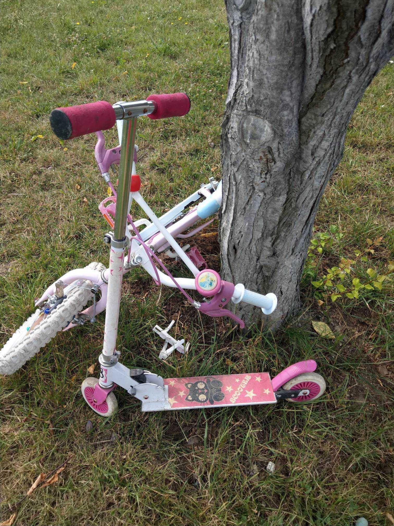 Bicicleta Disney Princess 16 inch+Trotineta