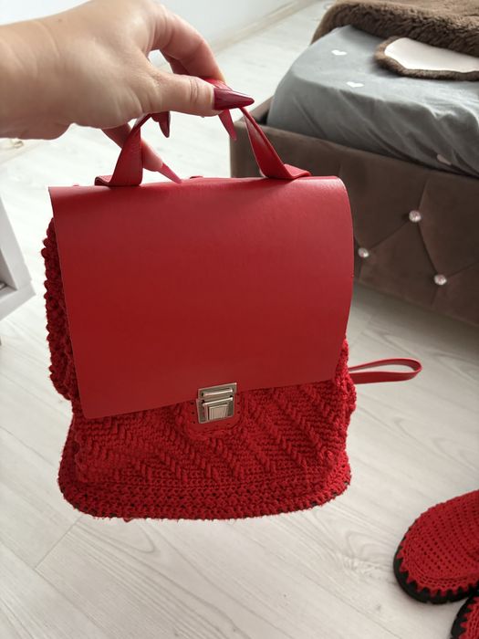 Set ghete si rucsac crosetate manual