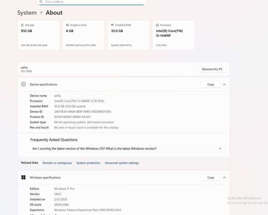 Vand Calculator Gaming i5-12400F RTX 4060