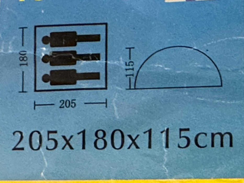 Cort Camping 3 persoane-folosit o singura  data