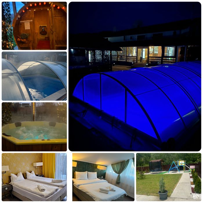 Cabana LA PADURE cu PiSCINA incalzita Sauna si ciubar  si