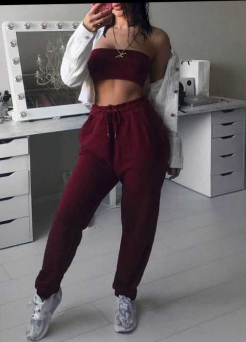 Pantaloni talie inapta sport pentru fitness