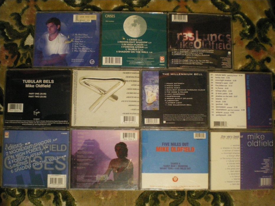 CD Vangelis + Jarre + Mike Oldfield