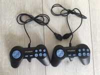 Set 2 manete maneta joystick joc tv cu dischete sega terminator retro