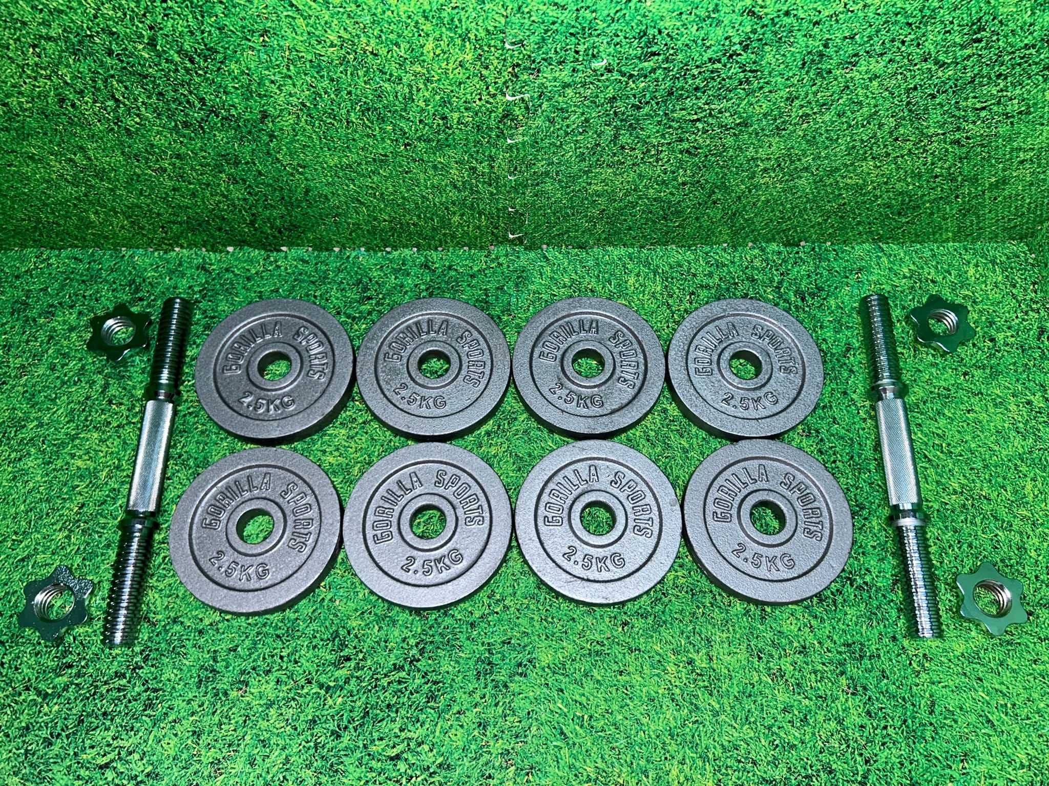 Set gantere cu discuri din fier 25kg 30/31mm