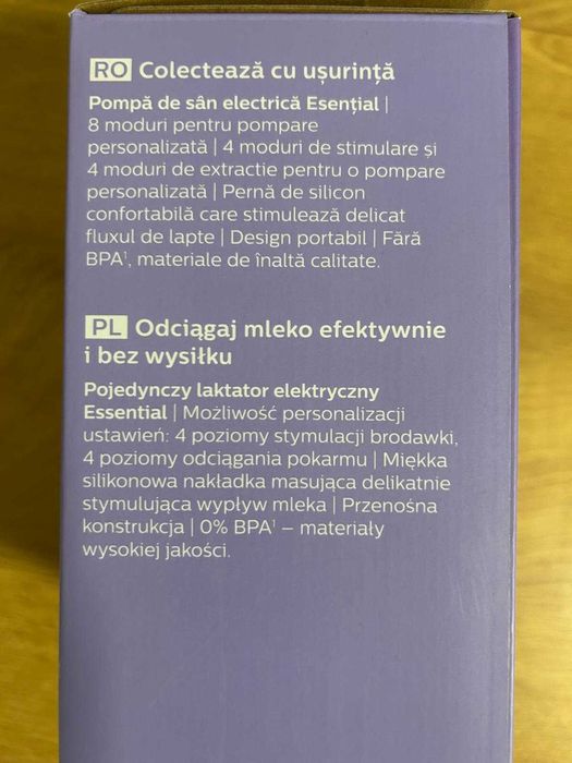 Pompă de sân electrică Philips Avent Essential, Garantie - Impecabila