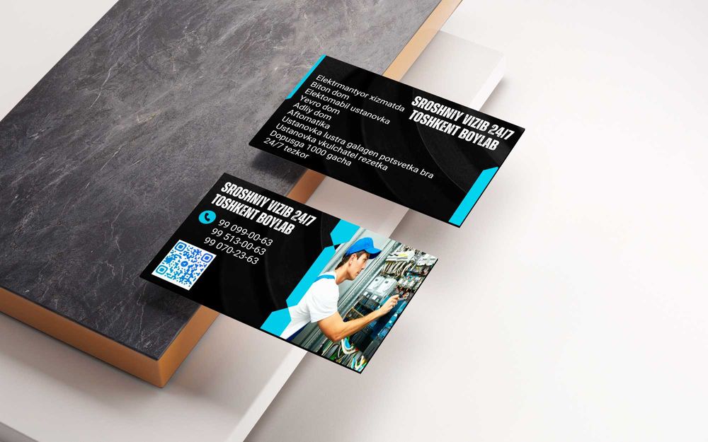 vizitka Flayed  buklet logatip onlayn zakas olamiz