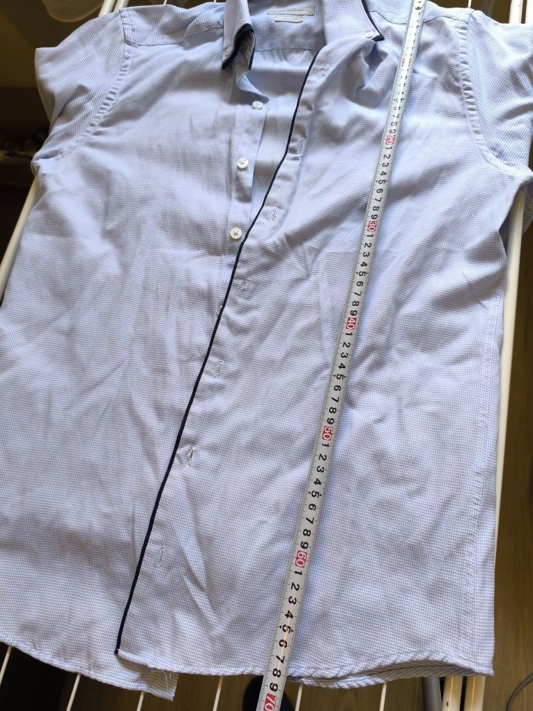 Светло синя риза Slim fit