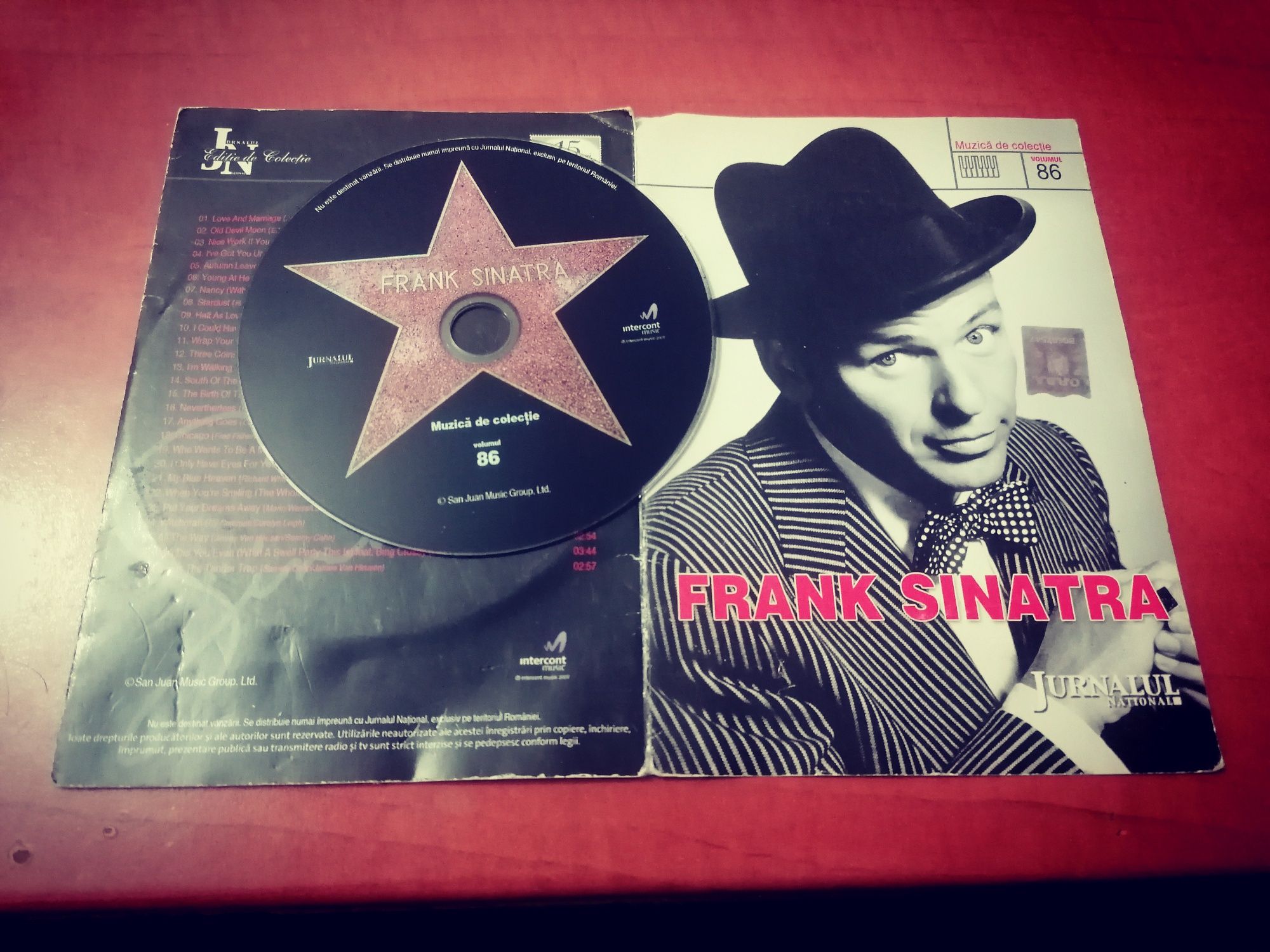 Cd Original cu Frank Sinatra  -Muzica de Colectie