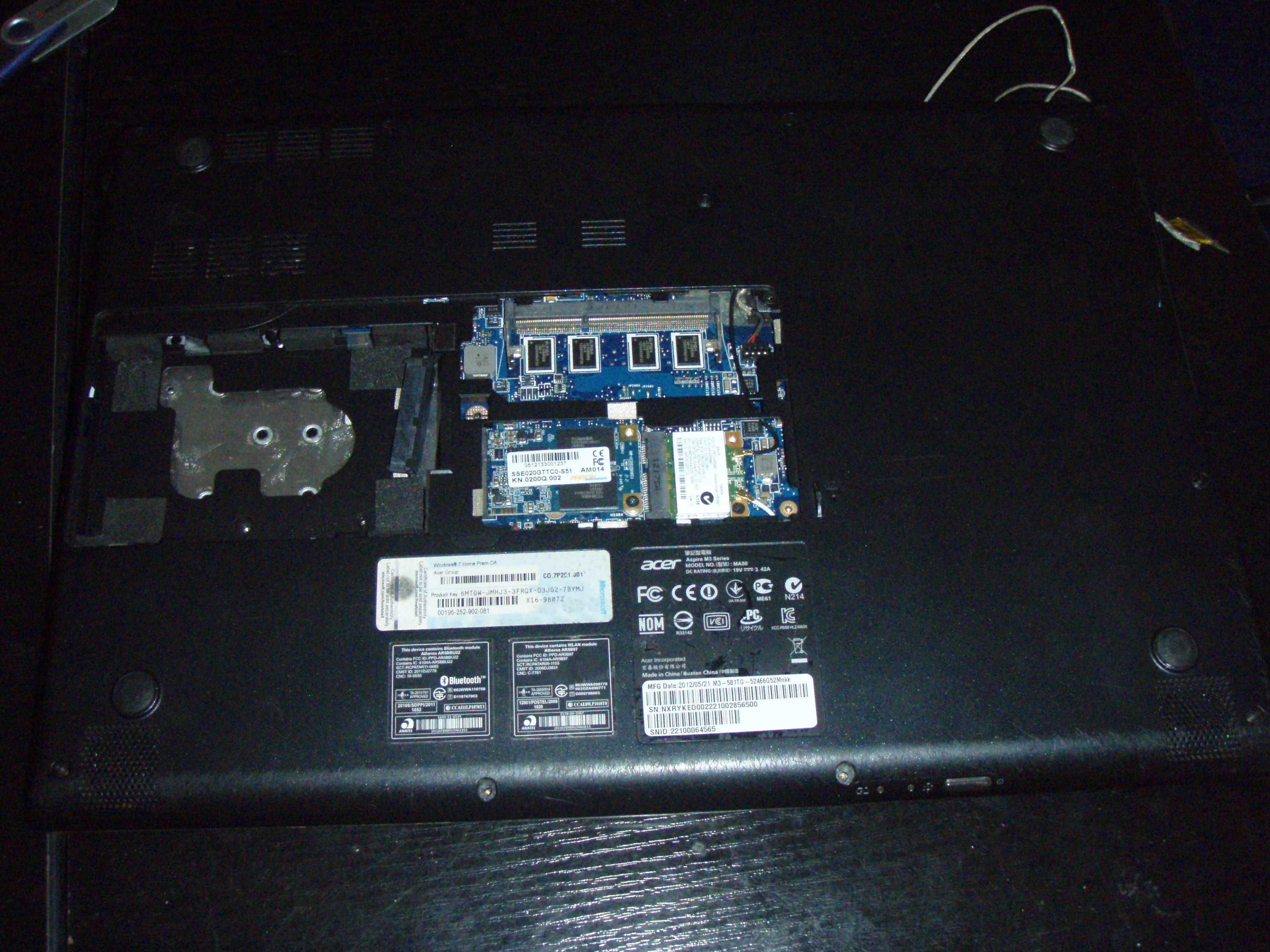 Dezmembrez Acer Aspire M3-581TG MA50 i5-2467M 1.6Ghz, functional
