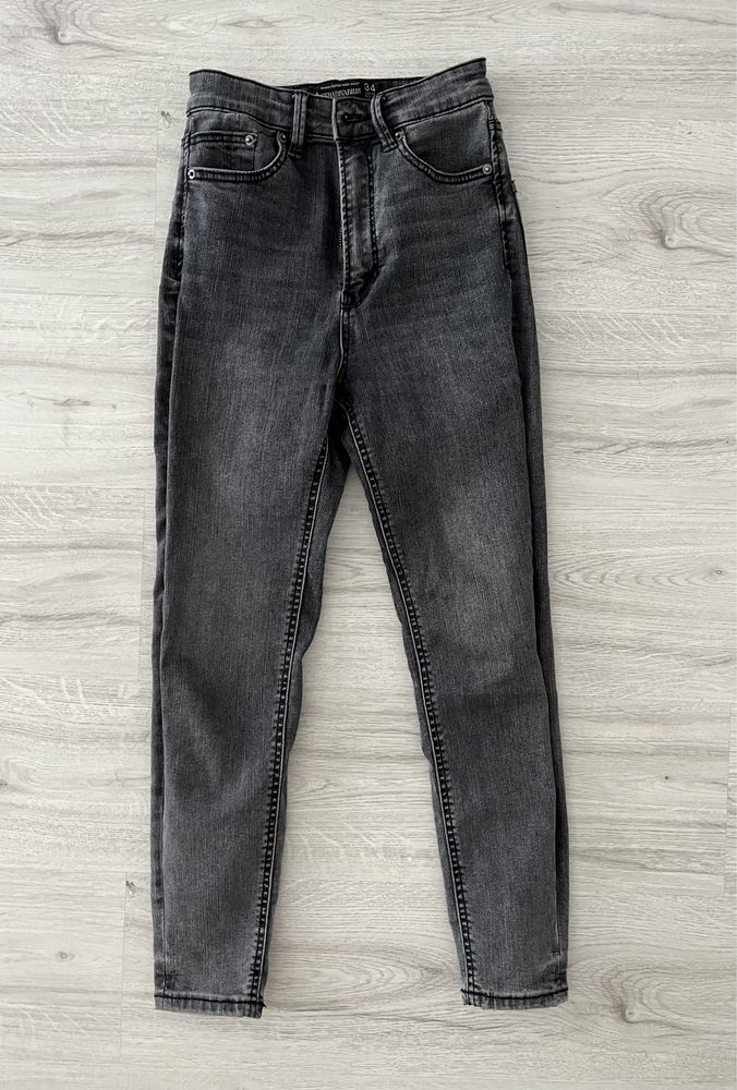 Blugi skinny cu talie inalta zara, hm s.a.