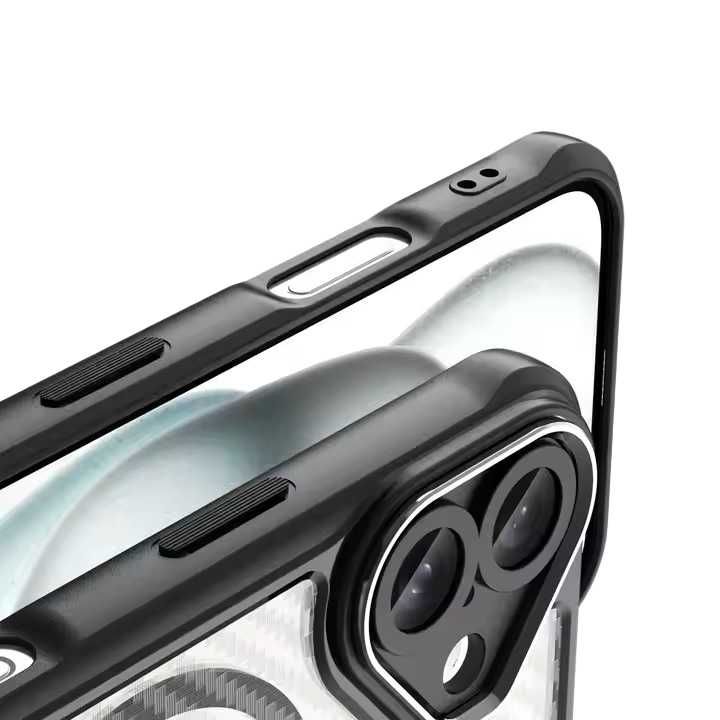 Husa iPhone 16 cu insertii carbon