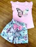 Set fetite tricou plus pantalon