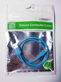 USB-C (USB Type-C) към USB кабел за зареждане UGREEN, 0.5m, син
