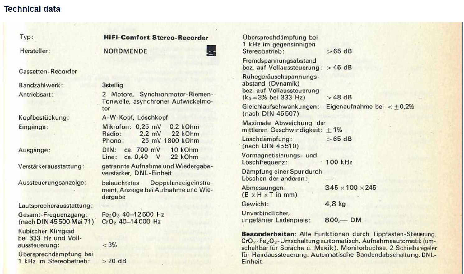 Nordmende muzica vintage
