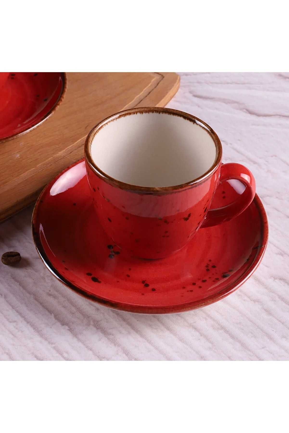 Комплект малки чаши за кафе / Порцеланови чаши за кафе / Цветни чаши