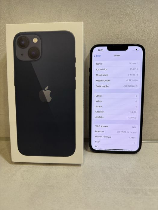 iPhone 13 128GB Black 89% Battery
