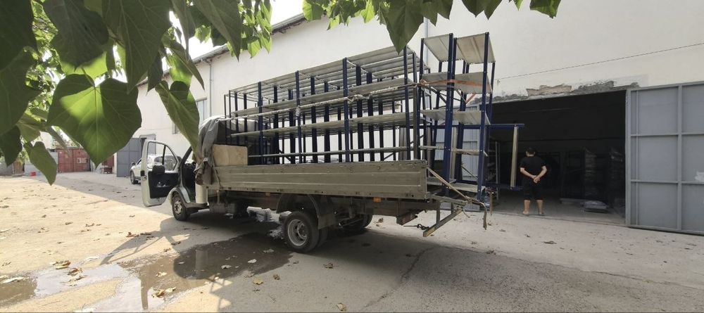 Стеллаж металлический перечислением и наличкой