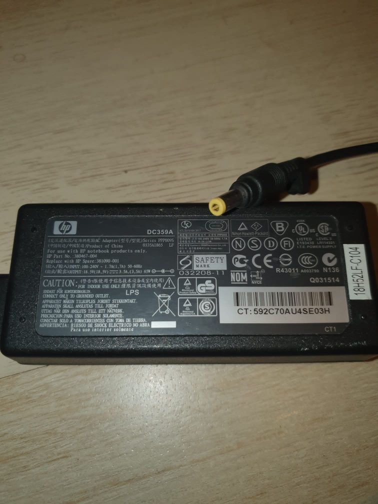 Incarcator alimentator original HP PPP009S 18.5v 3.5A 65W