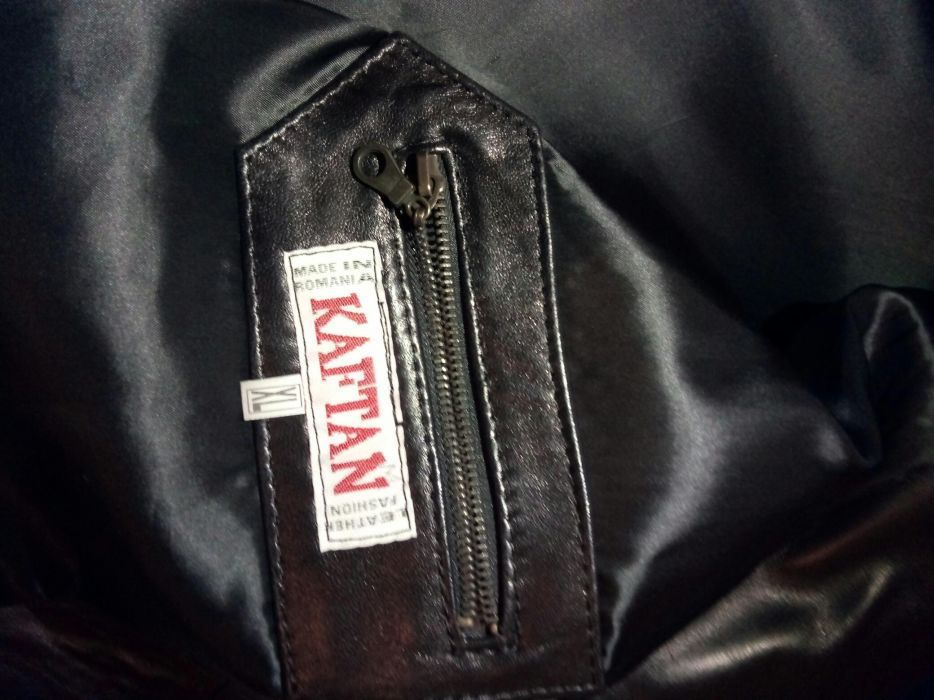 Haina din piele naturala piele de vitel deosebit barbatesc XL