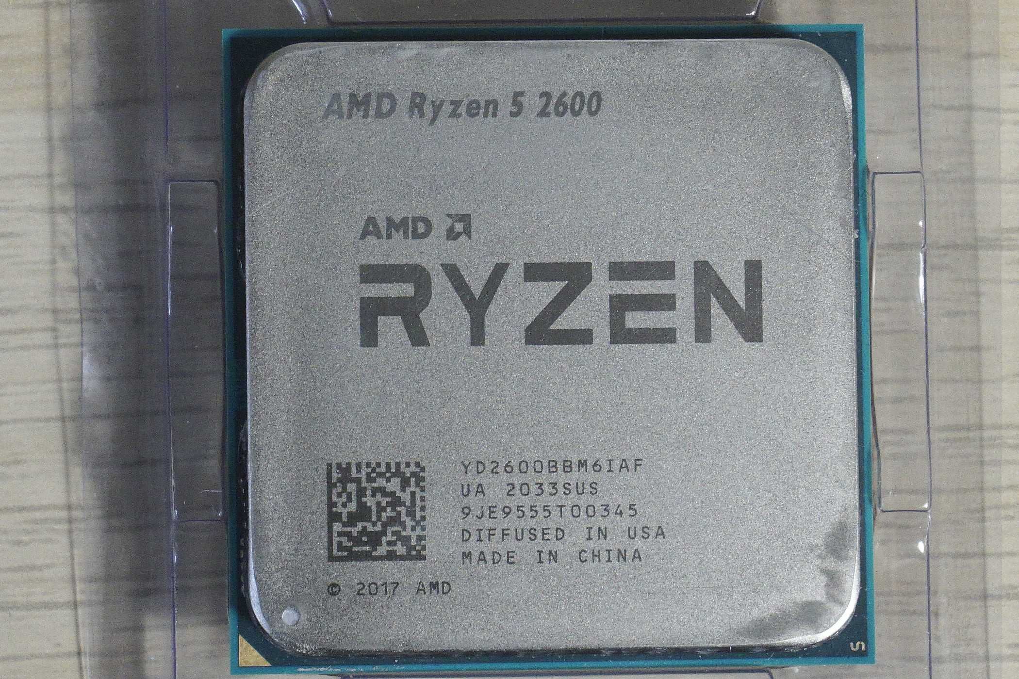 Процесор Ryzen 2600 - 6 core / 3.9Ghz boost / 65W / AM4 (вкл ДДС)