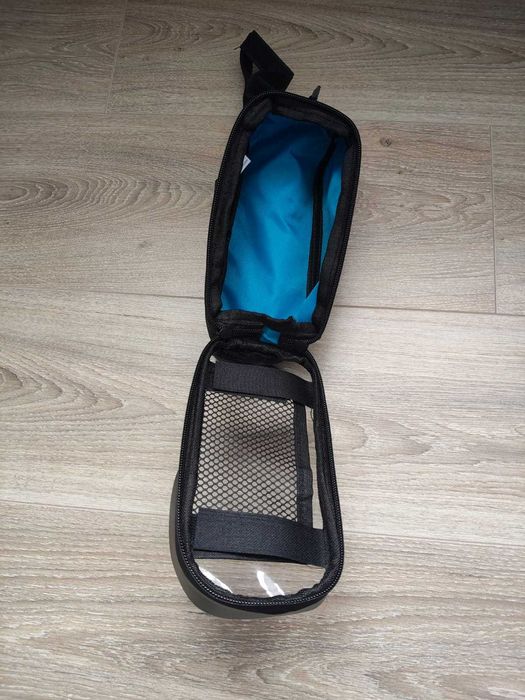 Borseta/geanta de cadru pentru bicicleta cu suport telefon
