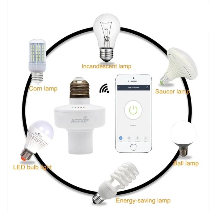 Tuya Smart / Smart Life WiFi Е27 холдер (адаптер за фасунга)