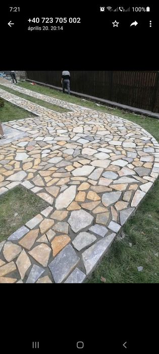 Piatra naturala de munte de Grecia 100%. Lucrez în toată Țara