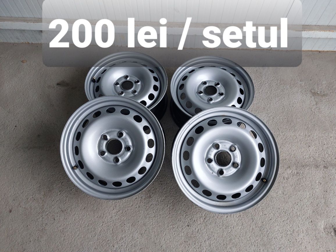 Set jante tabla r15 / Vw Audi Skoda Seat / 5x112 / ET 47