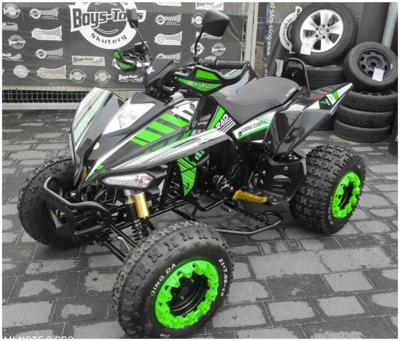 ATV Quad 250cc, Alfarad Cobra, Injectie manuală 4+1 roţi 10" Rate TBI