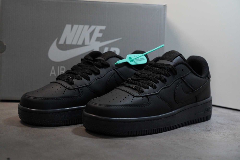 Adidasi Nike AIR Force 1 low Black, Produs Nou - Full Box, Premium