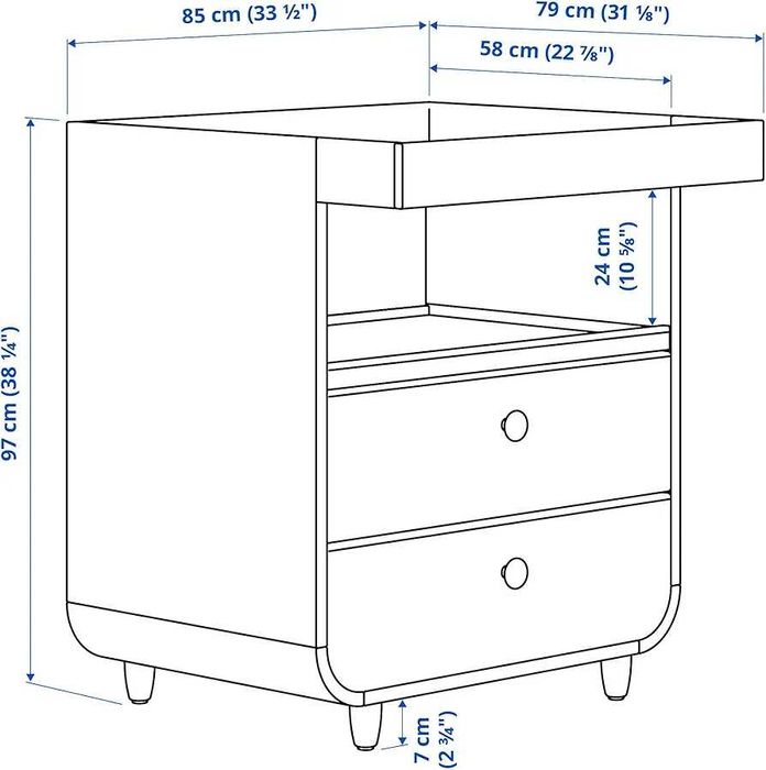 Masa de înfășat IKEA MYLLRA