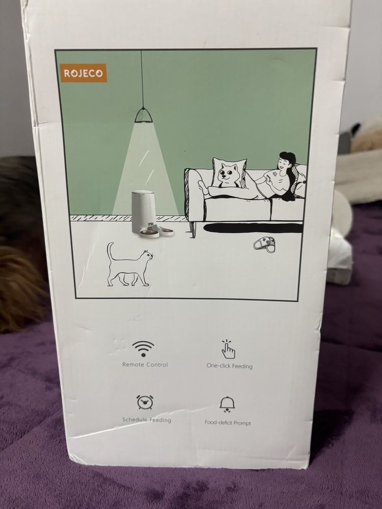 Hranitor dublu automatic pentru animale