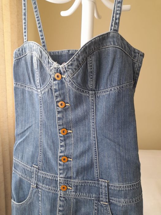 Rochie scurta din material de jeans (blugi)