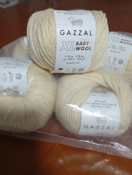 Пряжа Gazzal baby wool Xl