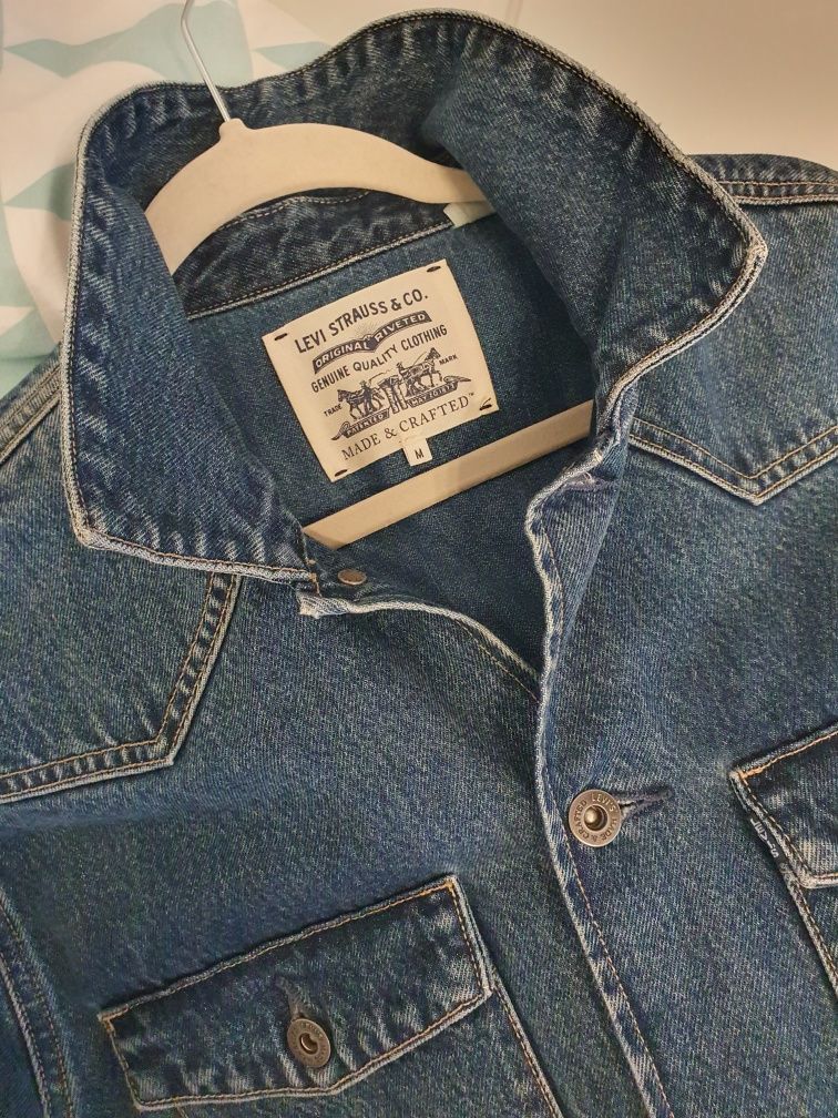 Trench din denim Levis, M, nou