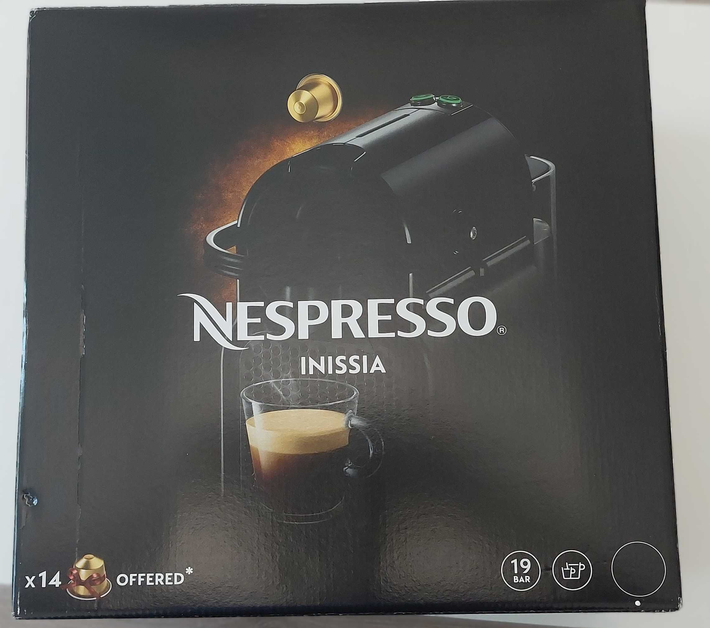 Aparat cafea Nespresso Inissia D40, Negru