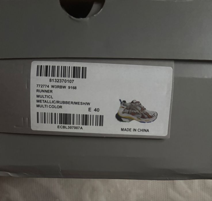 Balenciaga runner “multicolor” marimea 40