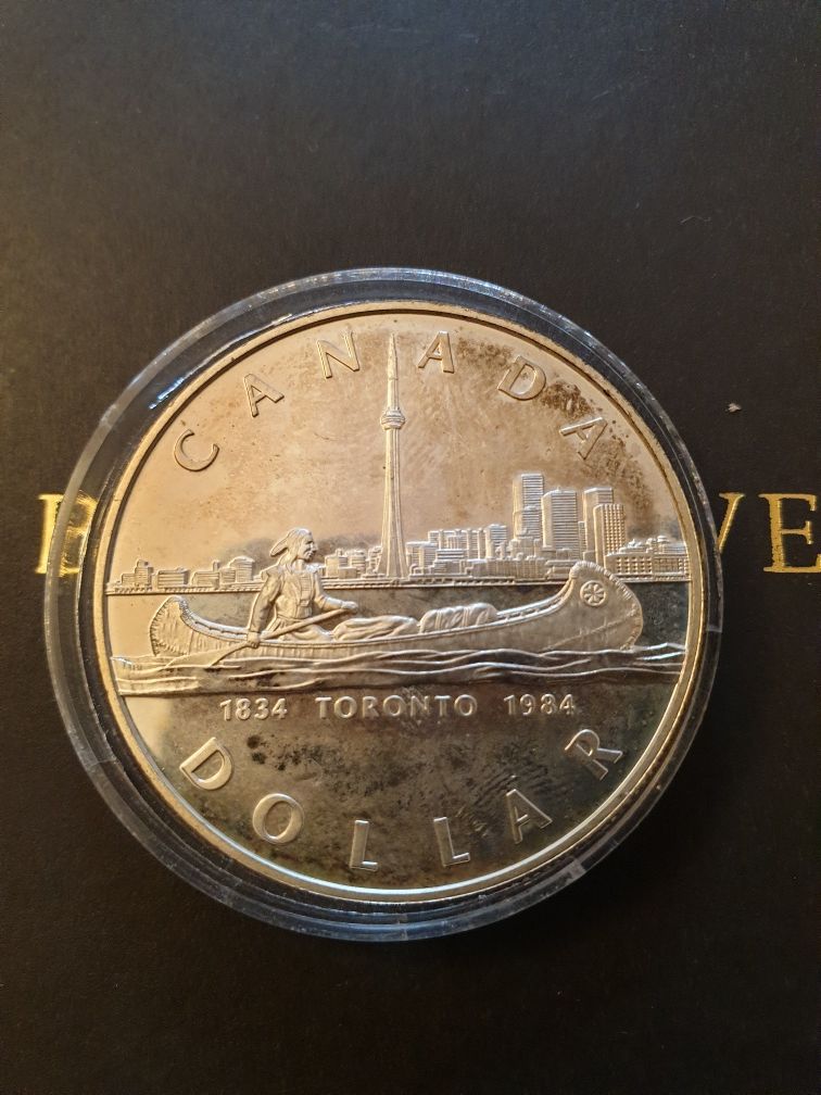 Moneda PROOF argint 1984  Elizabeth II