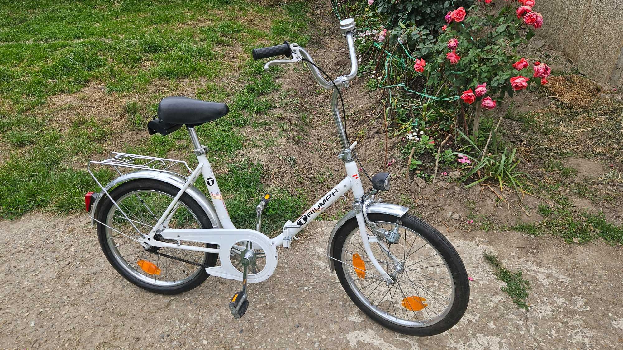 Bicicleta rabatabila Triumph, 20 inchi, single speed, frana clasica
